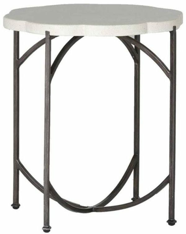 Gillian Iron End Table – Slate Grey Accent Tables