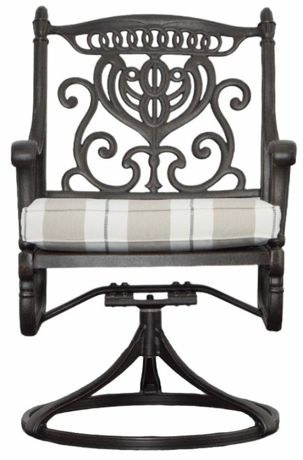 Grand Tuscany Swivel Rocker – Desert Bronze Dining Chairs