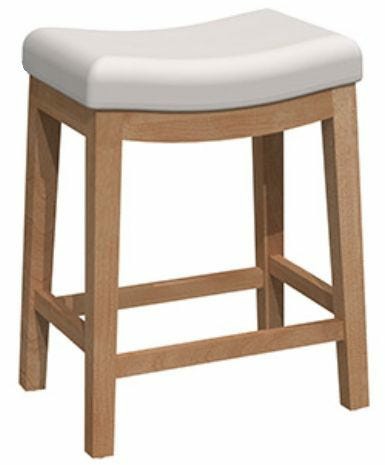 Hannah Upholstered Counter Height Saddle Stool Bar Stools