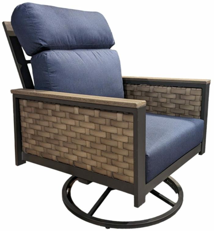 Harbor Swivel Rocker Chari – Shadow Coastal Arm Lounge Chairs