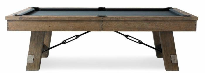 Isaac 8′ Pool Table Silvered Oak Pool & Billiards Tables