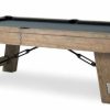 Isaac 8′ Pool Table Silvered Oak Pool & Billiards Tables