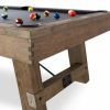 Isaac 8′ Pool Table Silvered Oak Pool & Billiards Tables