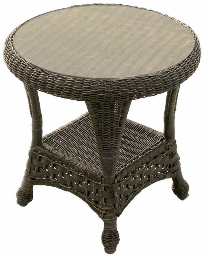 Jamestown Glass End Table Accent Tables