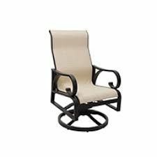 Key Largo High-Back Sling Swivel Rocker Dining Chairs