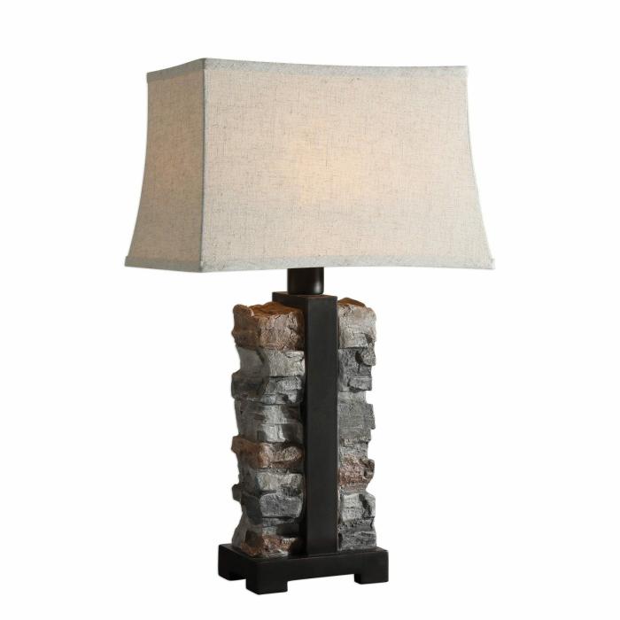 Kodiak Stacked Stone Lamp Accents & Decor