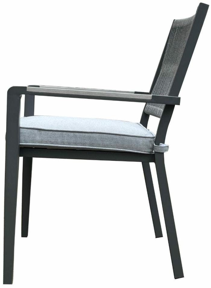 Le Havre Dining Arm Chair – Charcoal Dining Chairs