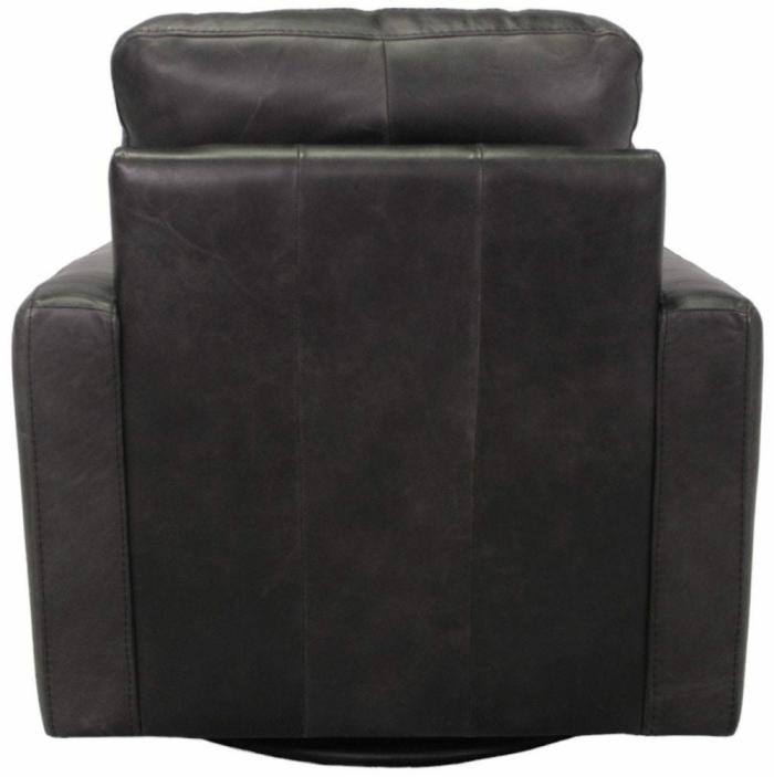 Leather Swivel Chair – Black Anthracite Furniture