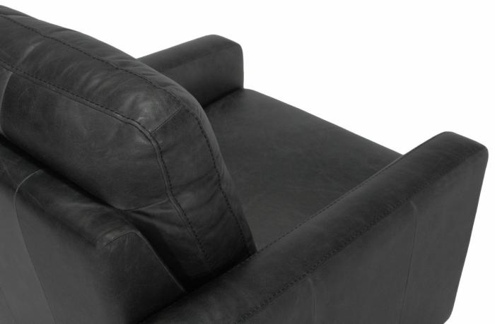 Leather Swivel Chair – Black Anthracite Furniture