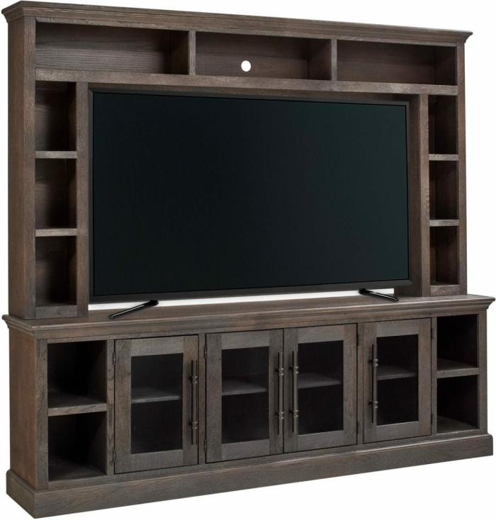 Manchester 97″ Console And Hutch – Brown Furniture