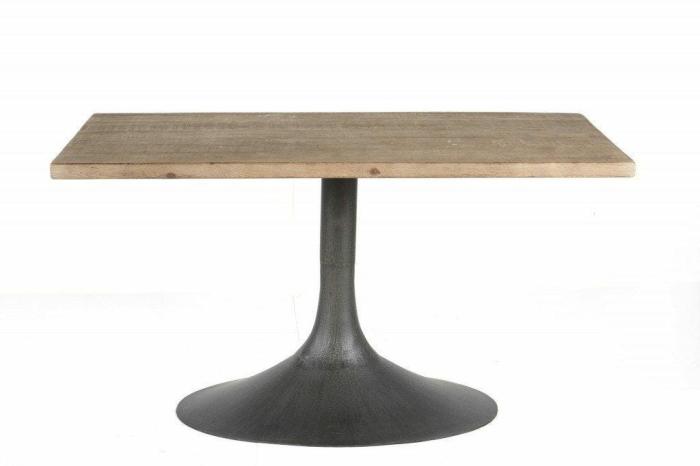 Megan 56″ Rectangle Table – Medium Grey Dining & Kitchen