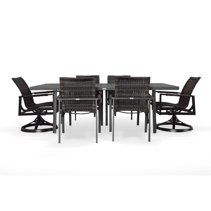 Megan 7-Piece Dining Set W/ Motion Arm Chairs Dining Sets