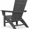 Modern Curveback Adirondack – Slate Grey Adirondack Chairs