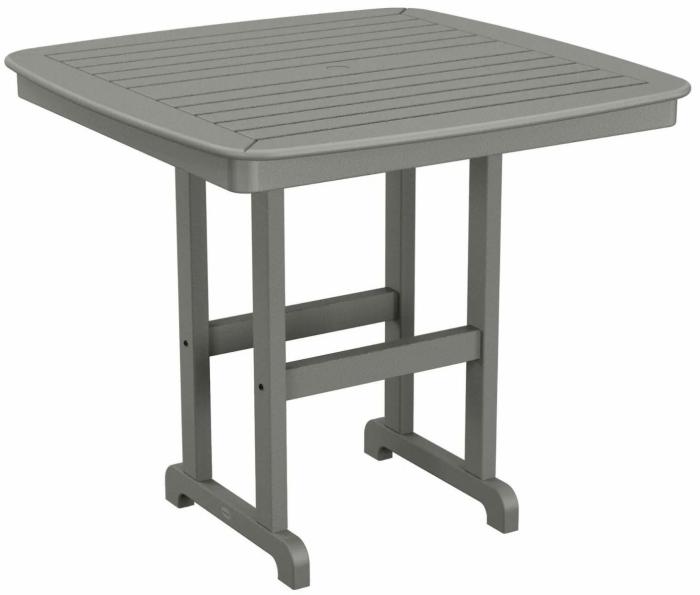 Nautical 44″ Counter Height Table – Slate Grey Dining & Chat Tables