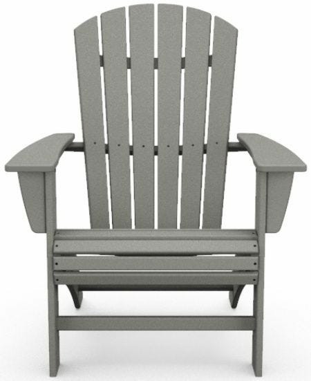 Nautical Curveback Adirondack Chair – Slate Grey Adirondack Chairs