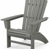 Nautical Curveback Adirondack Chair – Slate Grey Adirondack Chairs