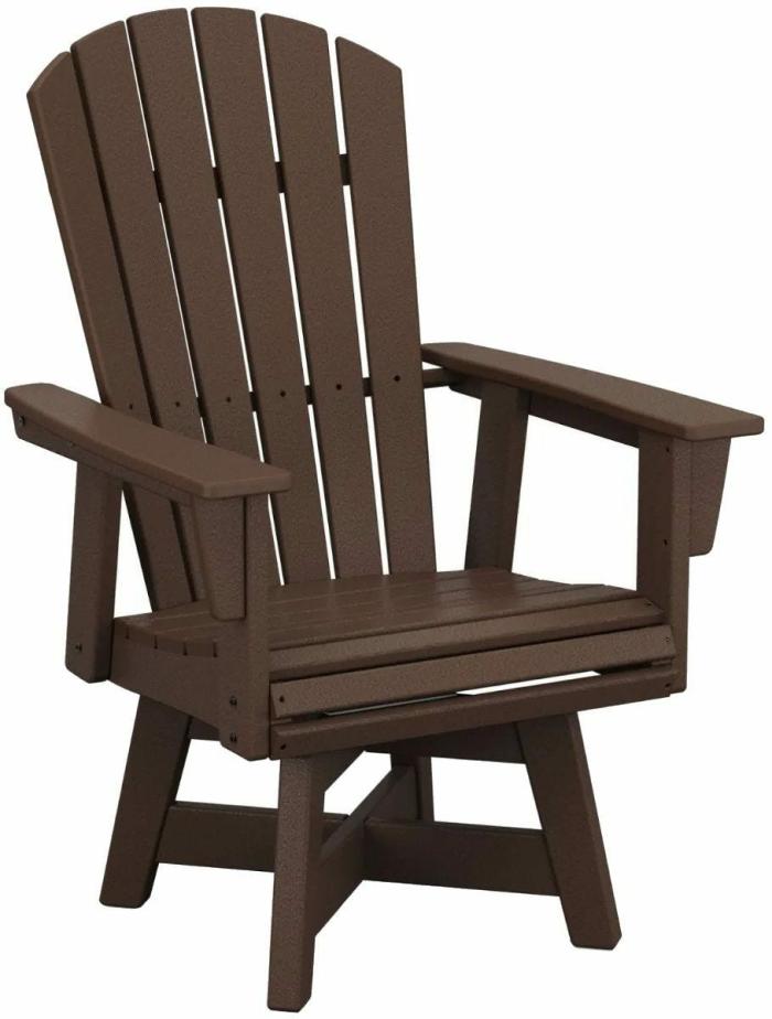 Nautical Curveback Swivel Dining Chair – Mahogany Adirondack Chairs