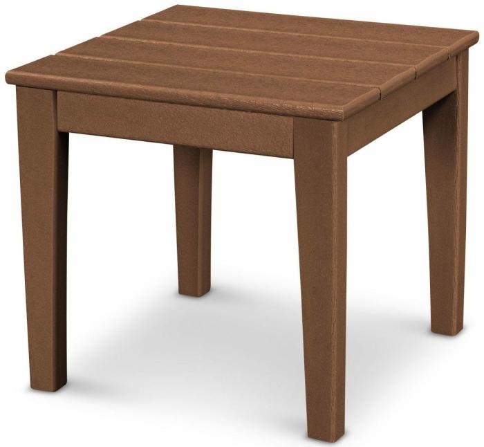 Newport 18″ Square End Table – Teak Accent Tables