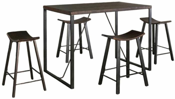 Newport Counter Height Table 5 Piece Set Bars & Barstools