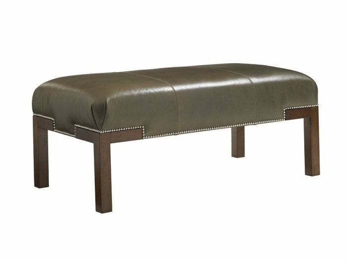 Norfolk Leather Cocktail Ottoman Furniture