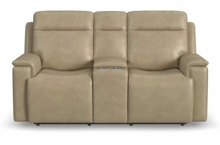 Odell Power Reclining Loveseat With Console – Stone Furniture