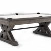 Otis 8′ Pool Table Weathered Grey Pool & Billiards Tables