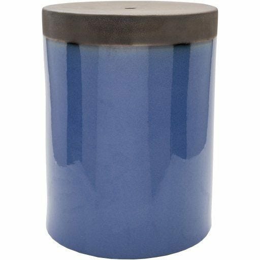 Palominas Gry Outdoor Garden Stool – Navy Accents & Decor