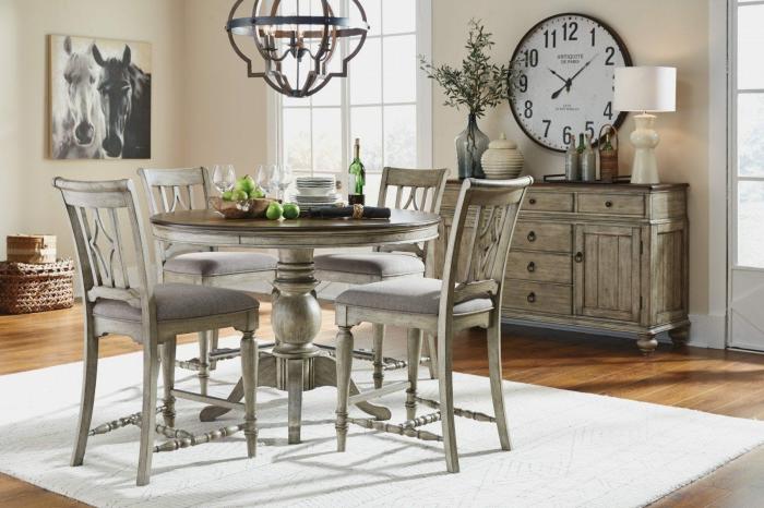 Plymouth Collection Round Counter Height Dining Set Dining & Kitchen