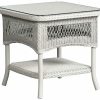 Reflections End Table – Antique White Accent Tables