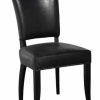 Ronan Collection Cushioned Leather Side Chair Dining & Kitchen