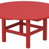 Round Coffee Table – Red Accent Tables