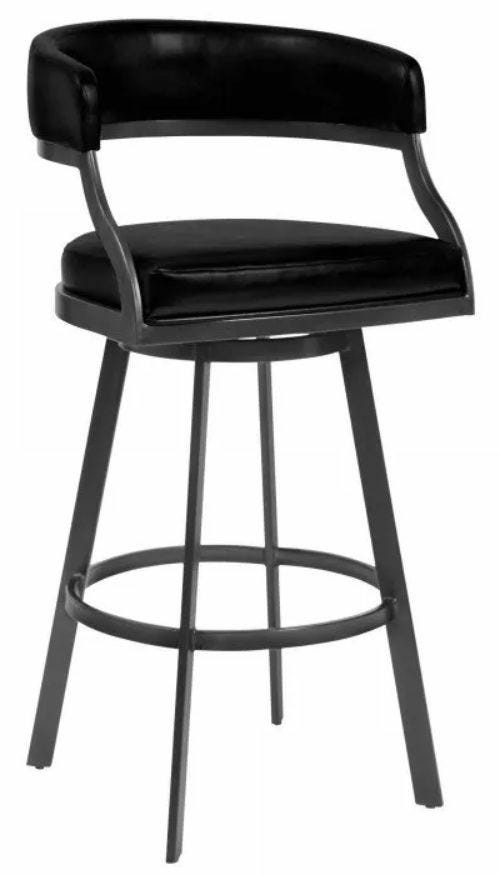 San Marco Counter Height Bar Stool – Mineral Vintage Black Bar Stools