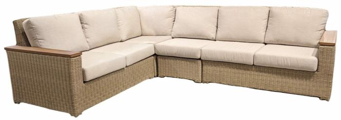 Savannah 4-Piece Sectional Set – Latte Outdoor