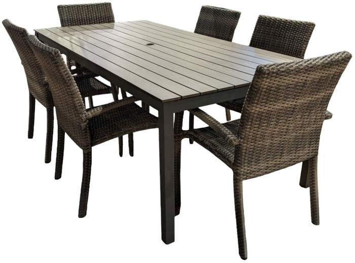 Seaside 7-Piece Rectangular Dining Set Dining Sets