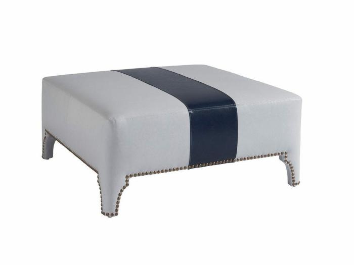 Sheffield Leather Cocktail Ottoman Furniture