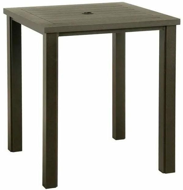 Sherwood 44″ Square Counter Height Slat Table Dining & Chat Tables