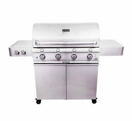 Stainless Steel 670 4-Burner Propane Gas Grill Gas Grills