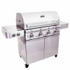 Stainless Steel 670 4-Burner Propane Gas Grill Gas Grills