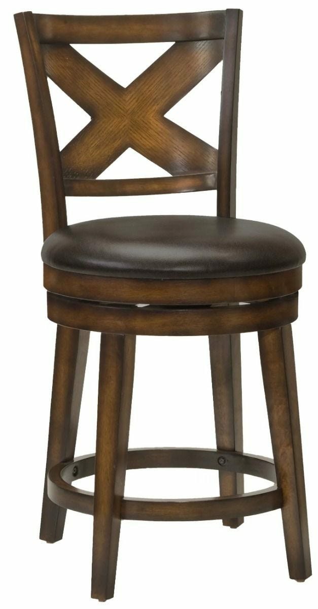 Sunhill Counter Height Bar Stool – Rustic Oak Brown Bar Stools