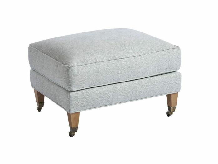 Sydney Ottoman With Brass Casters Furniture