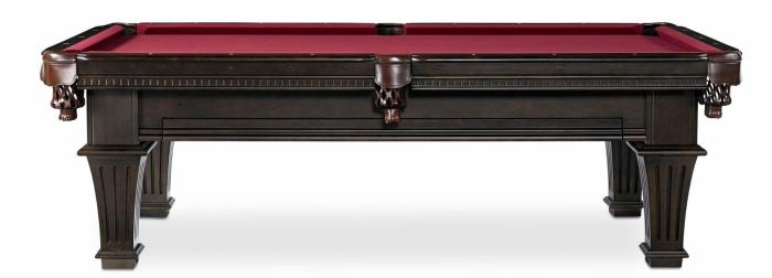 Talbot 8′ Pool Table With Storage Drawer Cocoa Pool & Billiards Tables