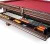 Talbot 8′ Pool Table With Storage Drawer Cocoa Pool & Billiards Tables