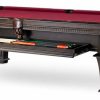 Talbot 8′ Pool Table With Storage Drawer Cocoa Pool & Billiards Tables