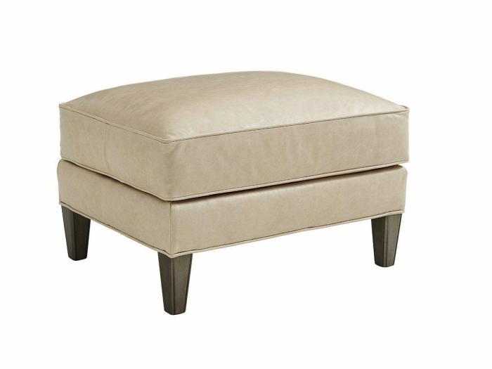 Turin Leather Ottoman Furniture