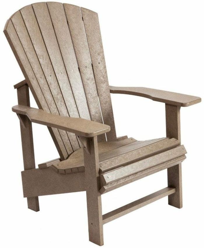 Upright Adirondack Chair – Beige Adirondack Chairs