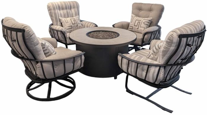 Urban Monterra 5-Piece Fire Pit Chat Set Chat & Pub Sets