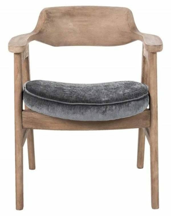 Wagner Chair – Medium Grey With Vintage Pewter Seat Desk Chairs