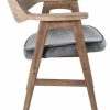 Wagner Chair – Medium Grey With Vintage Pewter Seat Desk Chairs