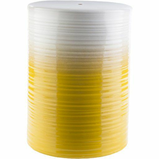 Waverly Outdoor Garden Stool – Bright Yellow Accents & Decor