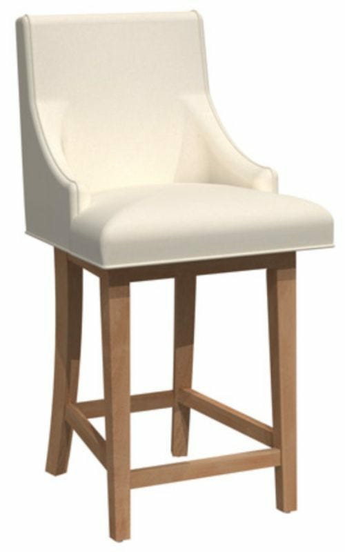 Weston Upholstered Swivel Counter Stool Bar Stools